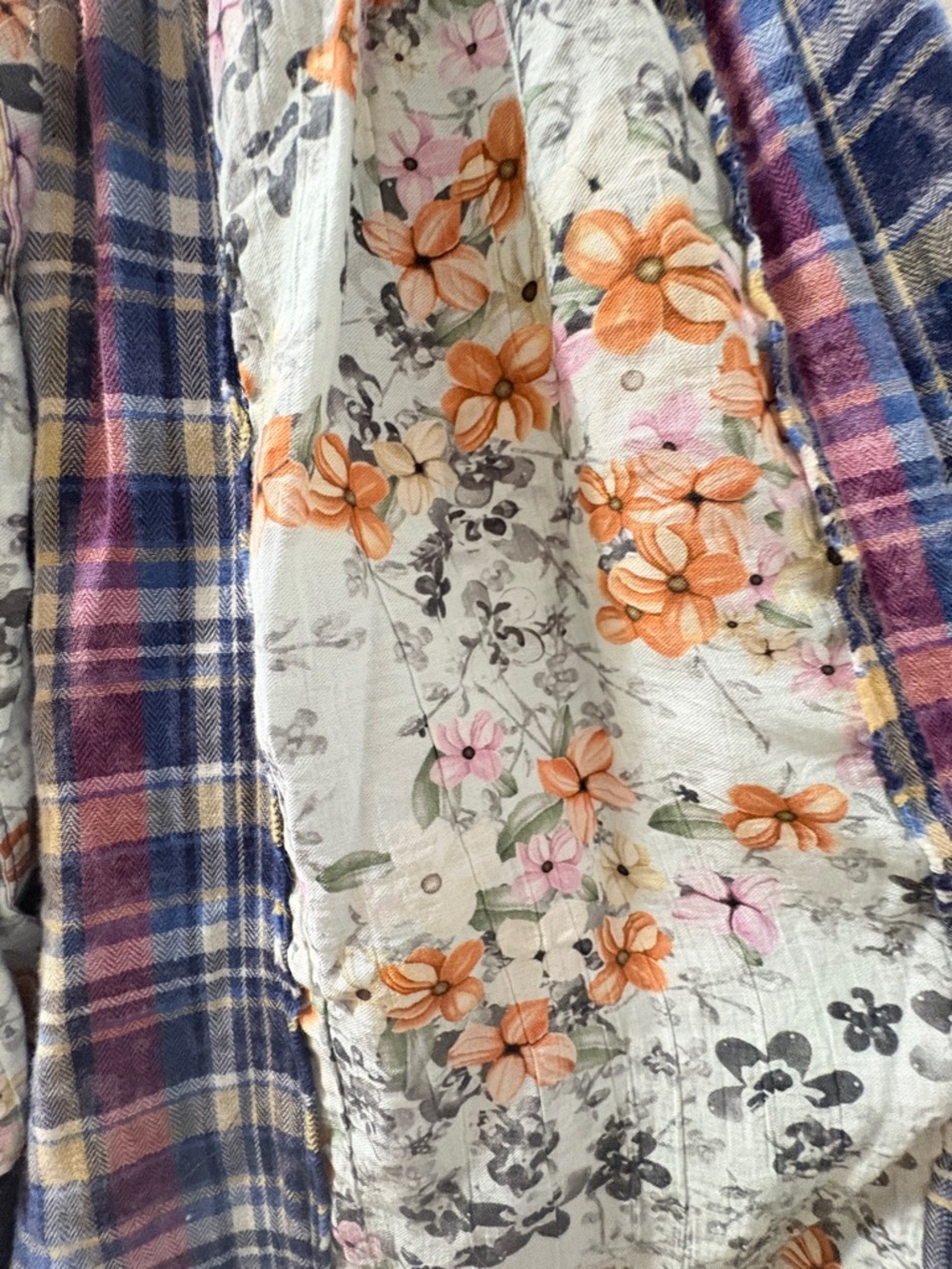 POL Patchwork Wide Leg Pants – Size Small - Picture 4 of 6